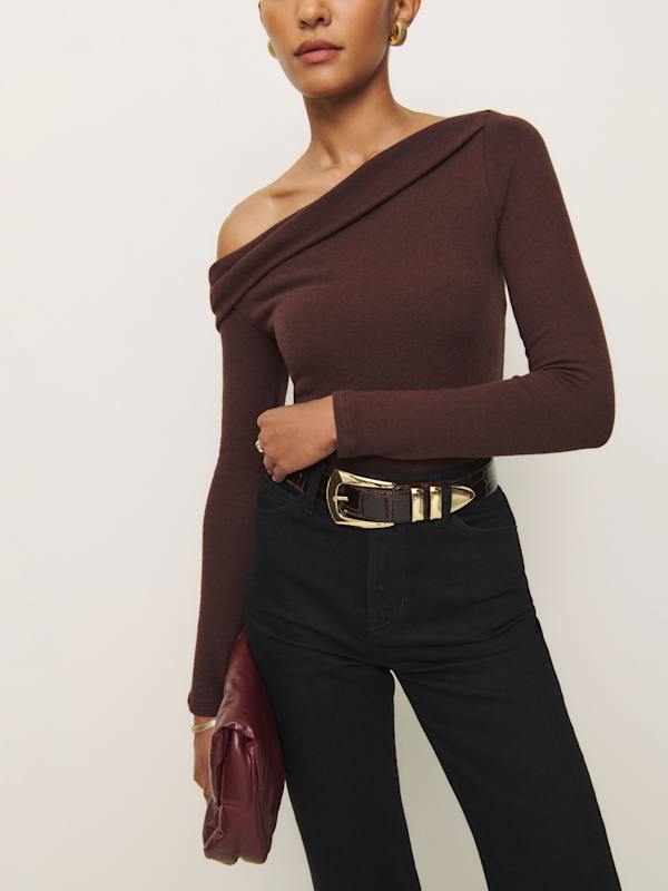 Elio Knit Top - Mahogany